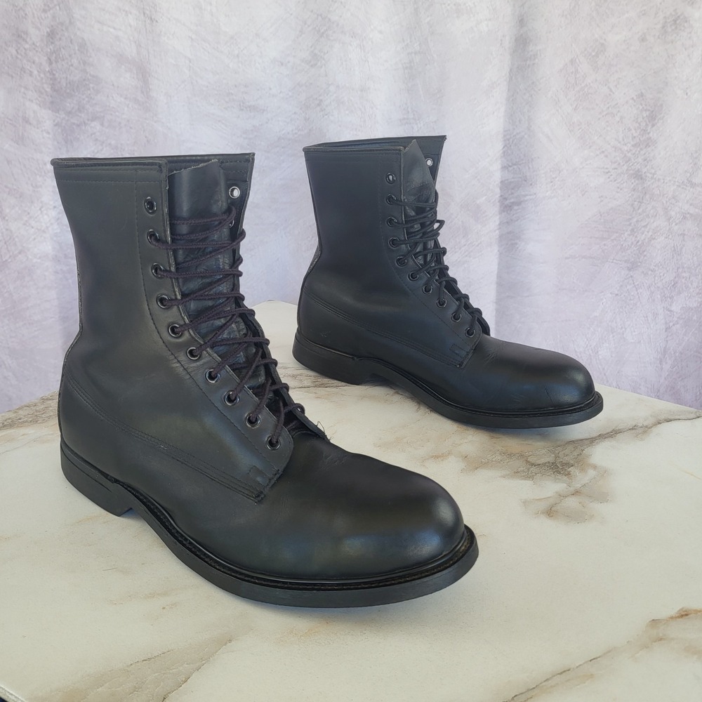 Vintage 1994 Wolverine World Wide Military Boots Black Size 11 W Men's